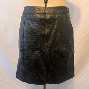 Altar’d State Faux Leather Embossed Skirt…Size Small